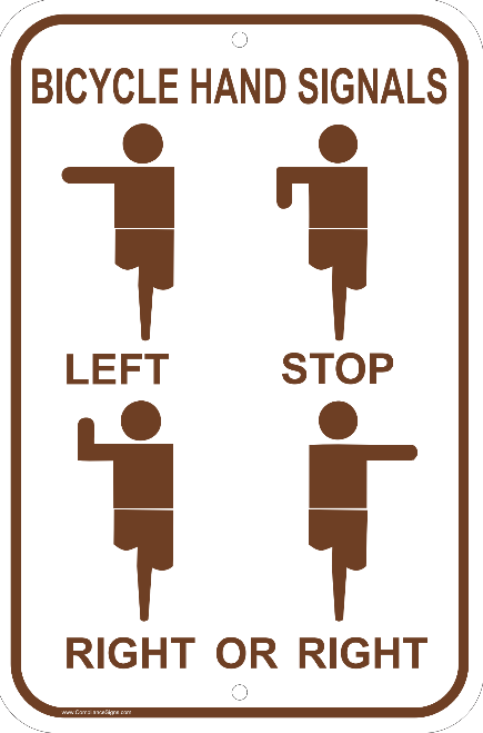 Biking Rules Signs